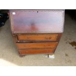 A MAHOGANY BUREAU FOR RESTORATION.