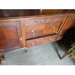 A MAHOGANY SIDEBOARD.