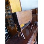 AN INLAID MAHOGANY SUTHERLAND TABLE.