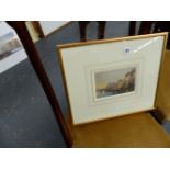 A SMALL 19th.C.SCHOOL WATERCOLOUR SIGNED /TITLED WHITBY?