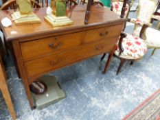 A MAHOGANY DRESSING CHEST.