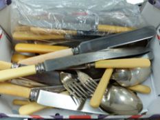 AN ASSORTMENT OF CUTLERY.