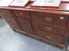 A VICTORIAN SIDE CABINET.