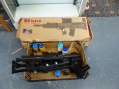 FIVE BB AIR RIFLES ETC.