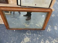 AN OVERMANTLE MIRROR