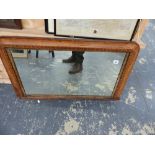 AN OVERMANTLE MIRROR