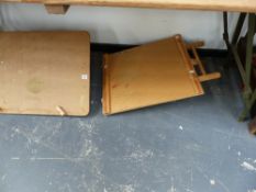 TWO DRAWING BOARDS.