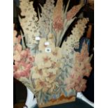 AN ART DECO FLORAL PANEL.