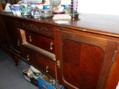 A MAHOGANY SIDEBOARD.