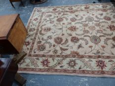 TWO LARGE RUGS ONE OF PERSIAN DESIGN