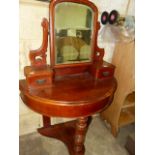 A VICTORIAN DUCHESSE DRESSING TABLE.