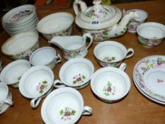 A VICTORIAN TEA SET.