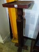 A MAHOGANY PEDESTAL.