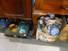 A LARGE QTY OF CHINA, GLASS,ORNAMENTS,ETC.