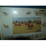 A LARGE QTY OF HUNTING AND SPORTING PRINTS.