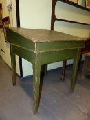 AN ANTIQUE PINE CLERK'S DESK, THE INTERIOR WITH NUMEROUS NORTH EASTERN RAILWAY LETTERHEADS,ETC.