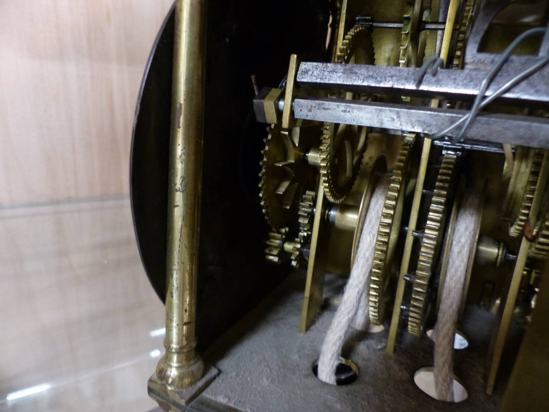 AN EARLY LANTERN CLOCK IN BRASS FRAME CASE. 6.5" DIAL SIGNED JOHN GREEN FECIT, LONDON MOUNTED ON - Image 29 of 40