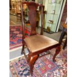 AN EARLY 20th.C.SET OF EIGHT BESPOKE CARVED MAHOGANY GEORGIAN STYLE DINING CHAIRS TO INCLUDE TWO