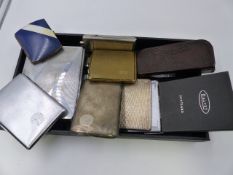 A COLLECTION OF CIGARETTE CASES AND BOXES.