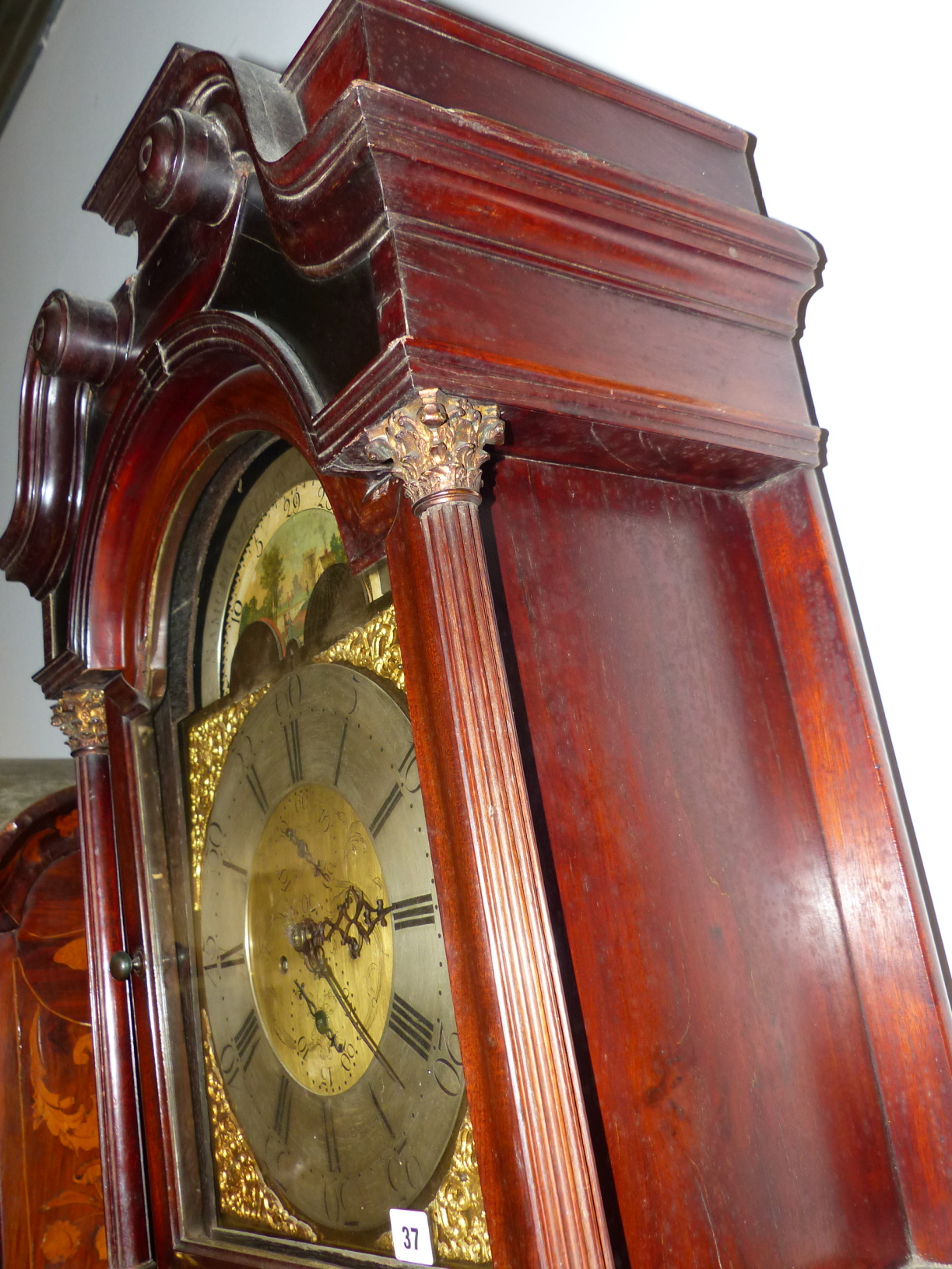 A GOOD 19th.C. MAHOGANY CASED 8 DAY LONG CASE CLOCK WITH 13" ARCH BRASS DIAL, SUBSIDIARY MOON PHASE, - Image 25 of 46