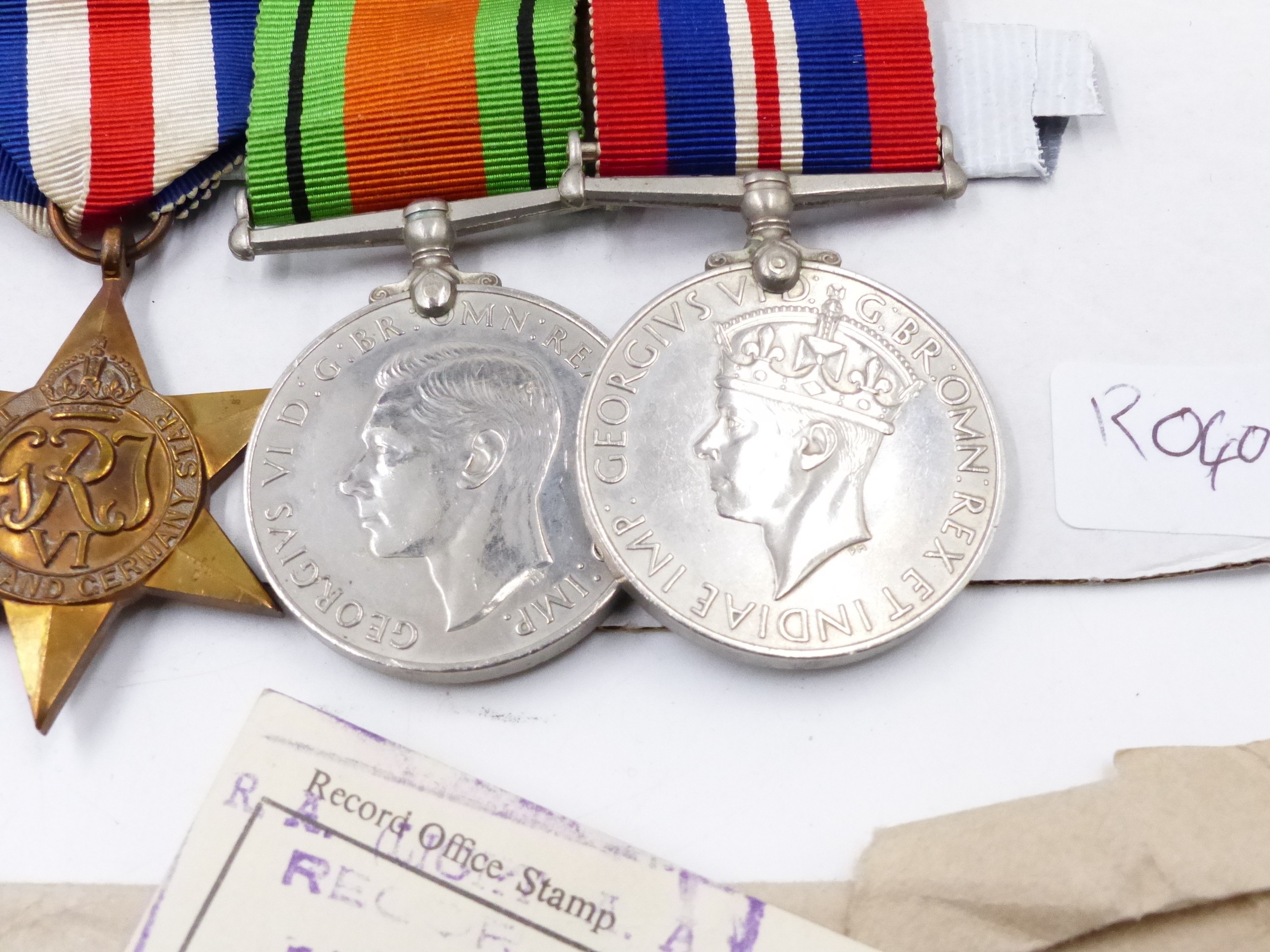 A GROUP OF FIVE WWII MEDALS AND RELATED EPHEMERA TO 1609117 FRED ALCOCK. - Image 8 of 12