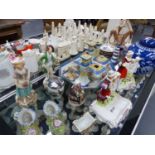 AN EXTENSIVE COLLECTION OF CRESTED LIGHTHOUSES AND OTHER COMMEMORATIVE WARES,ETC.