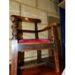 A 19th.C.MAHOGANY CHILD'S CHAIR.