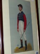 THREE COLOUR PRINTS OF JOCKEYS AFTER VANITY FAIR EDWARDIAN EDITIONS. 42 x 29cms (3)