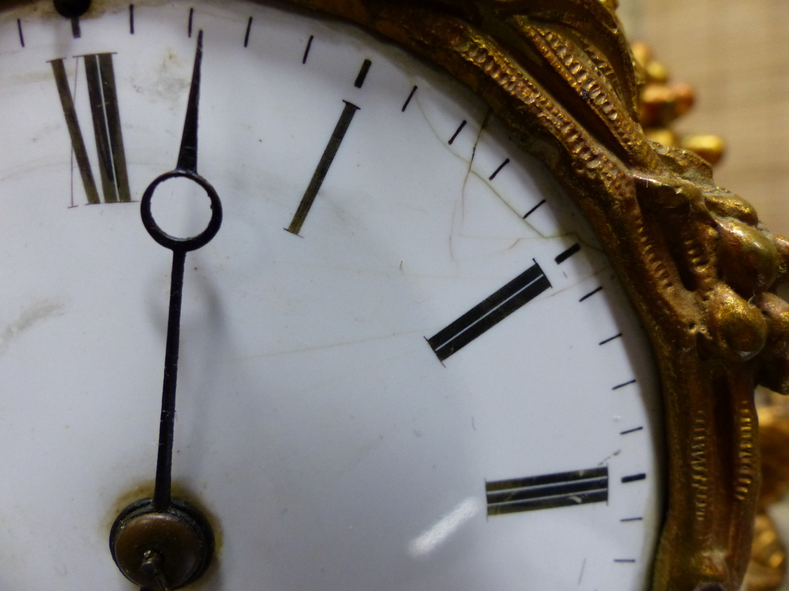 A 19th.C.GILT BRONZE MANTLE CLOCK, THE TWO TRAIN BELL STRIKE MOVEMENT WITH ENAMEL DIAL HOUSED WITHIN - Image 42 of 42