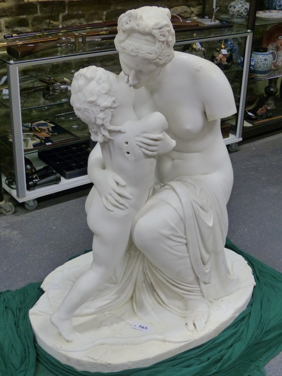 JOHAN NIKLAS BYSTROM. (swedish) (1783-1848) CUPID AND VENUS, SIGNED AND LOCATED ROMA. CARVED MARBLE. - Bild 2 aus 23