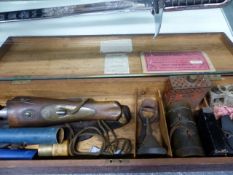 A RARE 1 1/2" BORE PUNTGUN STOCK AND ACTION IN ORIGINAL HOLLAND & HOLLAND TRANSIT CASE COMPLETE WITH