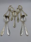 TWELVE DANISH MARKED SILVER SPOONS, APPROXIMATE WEIGHT ALL IN 25.2ozs.