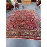 A PERSIAN SAROUK LARGE CARPET. 480x316cms.