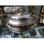 A LARGE COLLECTION OF SILVERPLATED WARES TO INCLUDE TUREENS, TRAYS, CUTLERY,ETC.