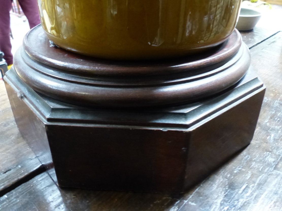 A LARGE VICTORIAN GILT AND POLYCHROME DECORATED GLASS APOTHECARY JAR WITH COVER, ORDER OF THE GARTER - Image 15 of 26