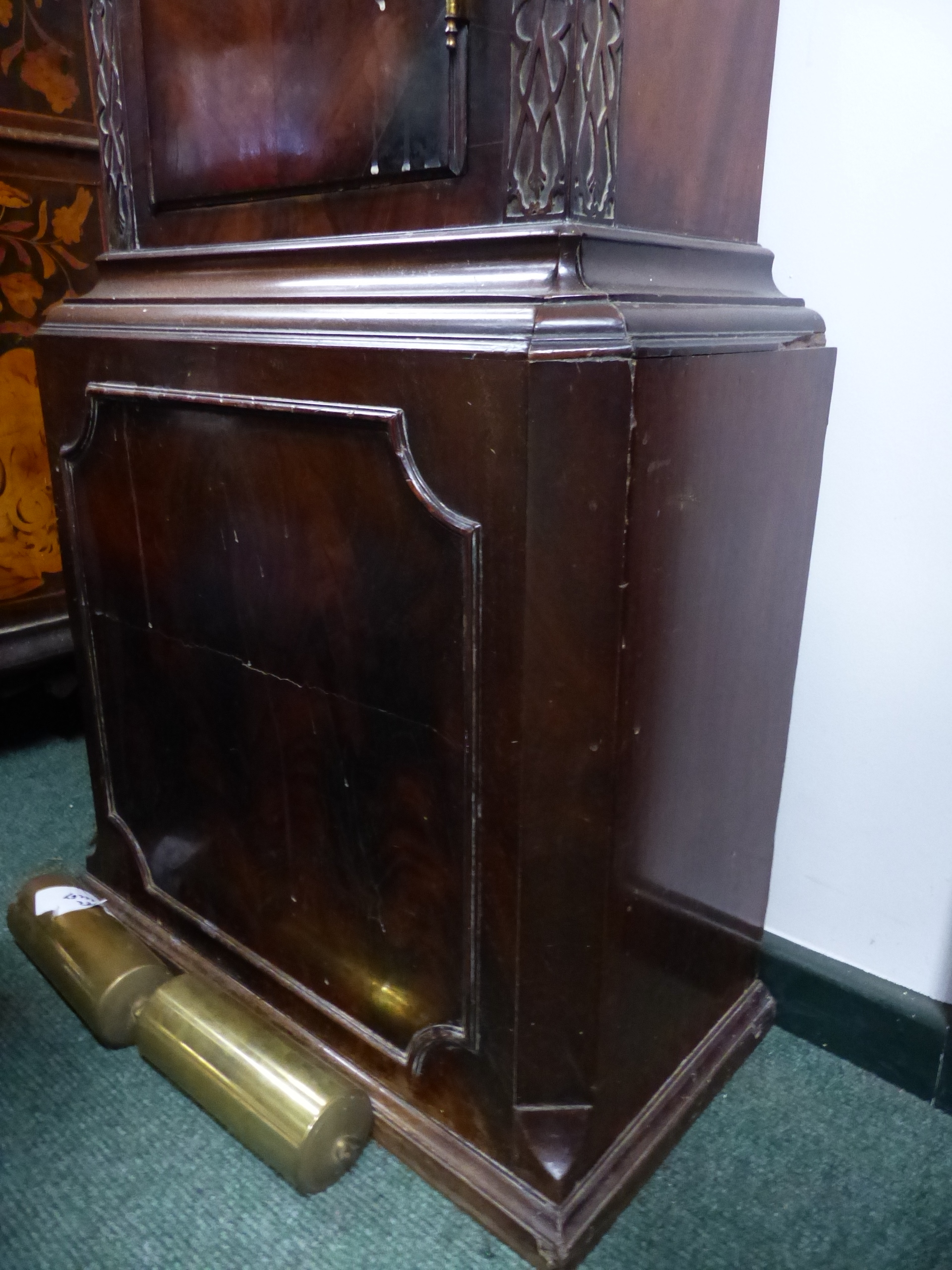 A GOOD 19th.C. MAHOGANY CASED 8 DAY LONG CASE CLOCK WITH 13" ARCH BRASS DIAL, SUBSIDIARY MOON PHASE, - Image 4 of 46