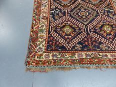 AN ANTIQUE PERSIAN TRIBAL RUG 365 X 164