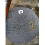 A SMALL GROUP OF POLYPHONE DISCS. D.28cms. (9)