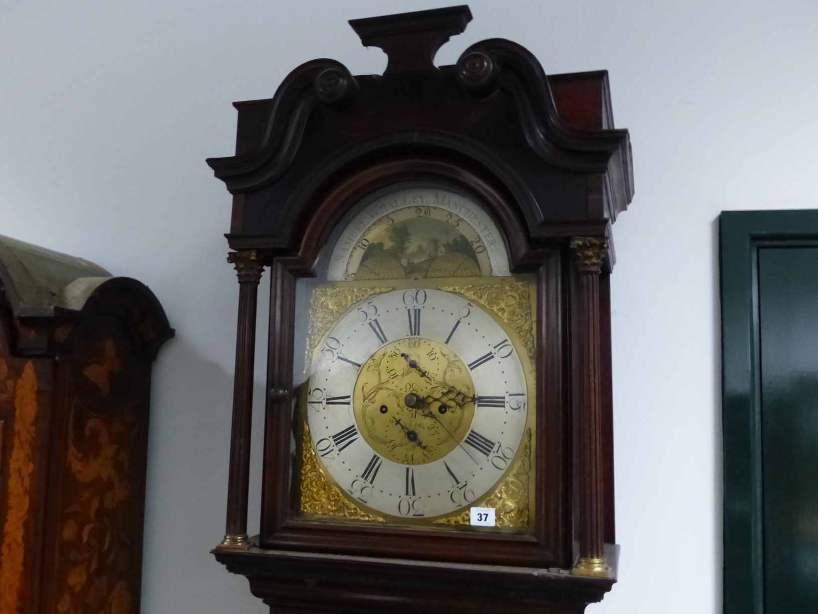 A GOOD 19th.C. MAHOGANY CASED 8 DAY LONG CASE CLOCK WITH 13" ARCH BRASS DIAL, SUBSIDIARY MOON PHASE, - Image 14 of 46