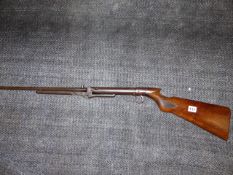 A BSA L TYPE UNDER LEVER TAP LOADING AIR RIFLE.