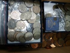 A LARGE COLLECTION OF VARIOUS COINS.