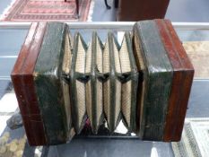 A 19th. CENTURY 48 KEY CONCERTINA BY WHEATSTONE SERIAL NUMBER 2831