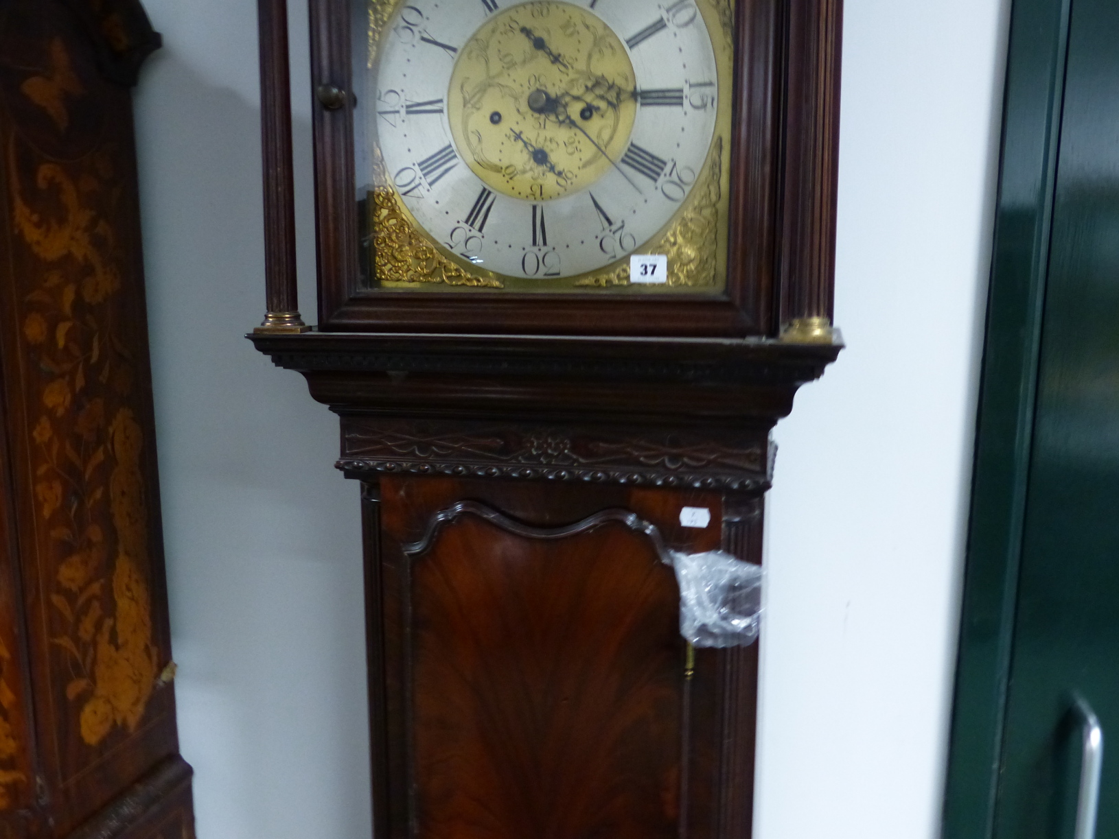 A GOOD 19th.C. MAHOGANY CASED 8 DAY LONG CASE CLOCK WITH 13" ARCH BRASS DIAL, SUBSIDIARY MOON PHASE, - Image 15 of 46