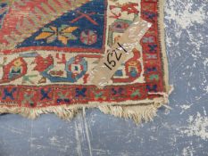 AN ANTIQUE PERSIAN TRIBAL RUNNER. 288x87cms.