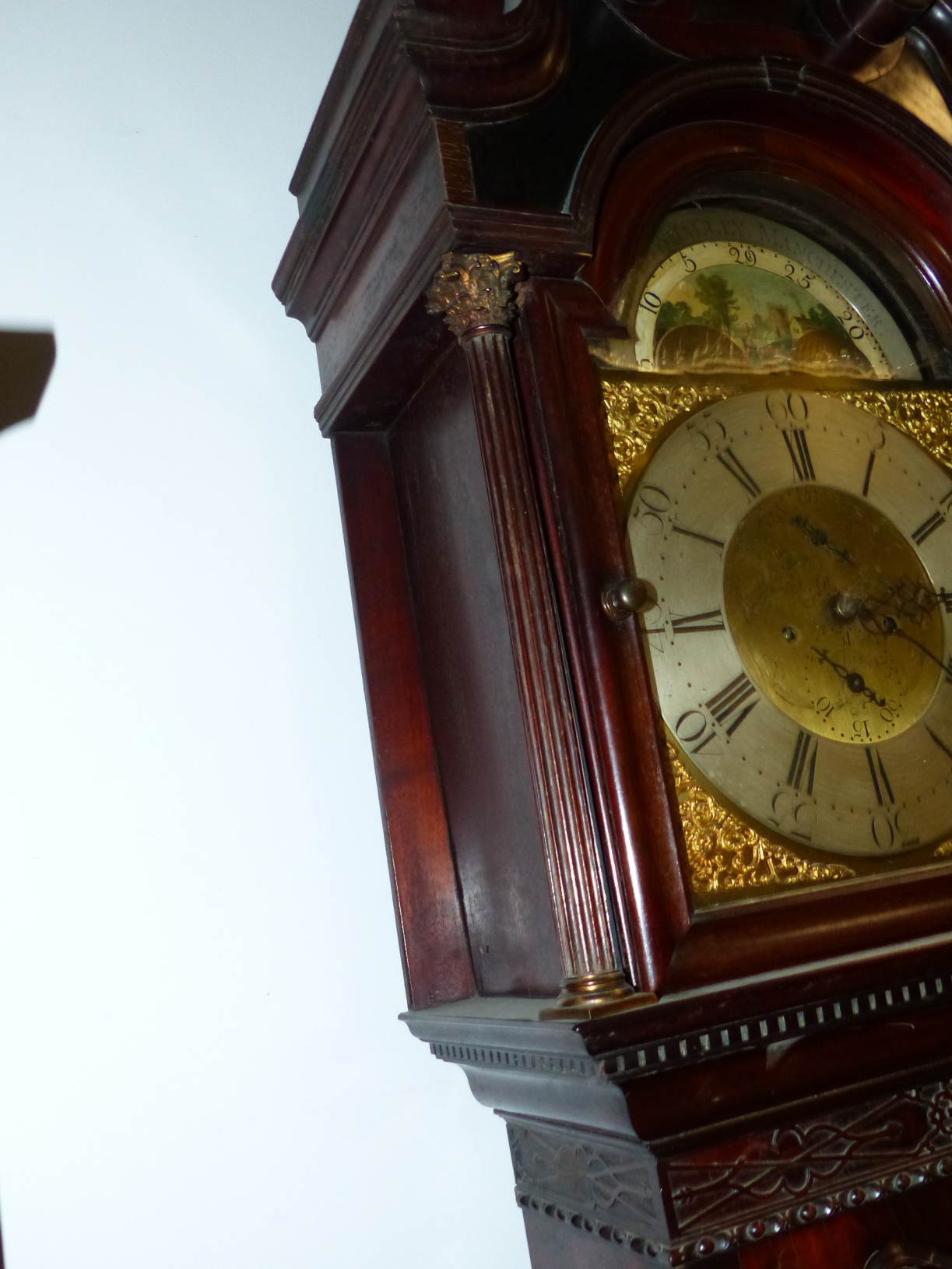 A GOOD 19th.C. MAHOGANY CASED 8 DAY LONG CASE CLOCK WITH 13" ARCH BRASS DIAL, SUBSIDIARY MOON PHASE, - Image 23 of 46