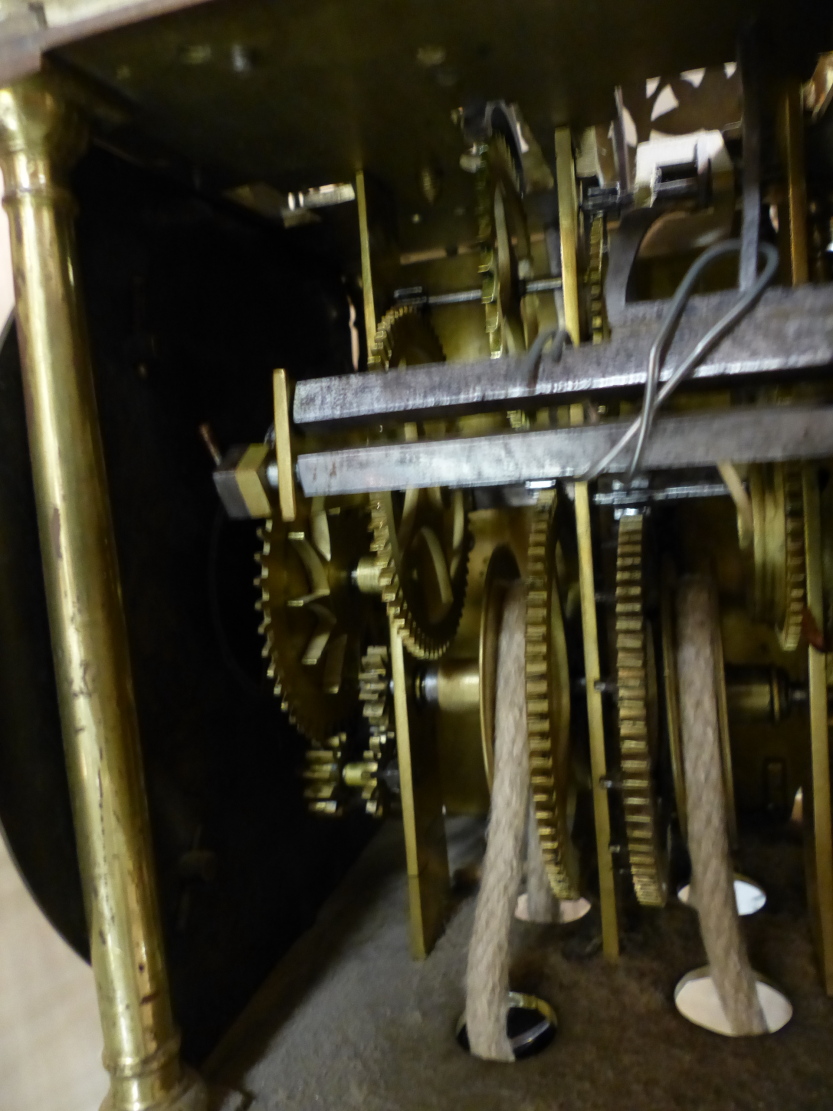 AN EARLY LANTERN CLOCK IN BRASS FRAME CASE. 6.5" DIAL SIGNED JOHN GREEN FECIT, LONDON MOUNTED ON - Image 25 of 40