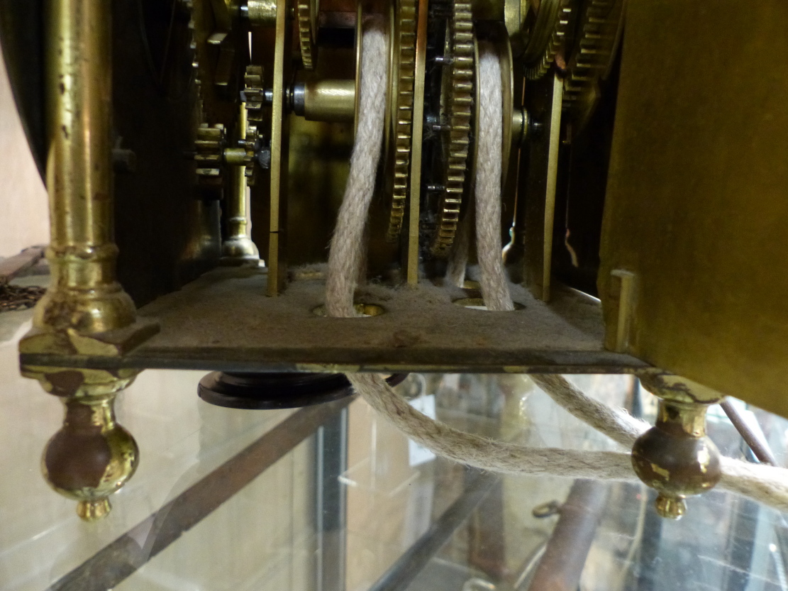 AN EARLY LANTERN CLOCK IN BRASS FRAME CASE. 6.5" DIAL SIGNED JOHN GREEN FECIT, LONDON MOUNTED ON - Image 28 of 40