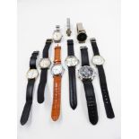 A COLLECTION OF WATCHES TO INCLUDE TUDOR, CYMA, ETC.