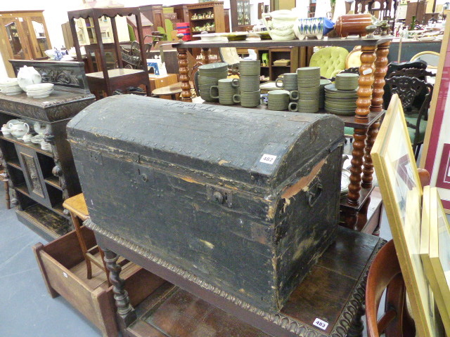 A 19th.C.DOME TOP TRUNK.