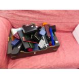 A LARGE QTY OF JEWELLERY BOXES.
